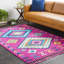 Tapis bleu marine / bleu ciel Alcantara-919432836