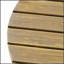 Table d'appoint d'extérieur durable en bois d'acacia résistante aux intempéries, pour les patios et les terrasses-270910360