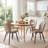 Upholstered Dining Chairs Faux Leather Side Chair With Metal Frame-892665395