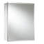 406mm W 508mm H Surface Frameless Medicine Cabinet Mirror 2 Adjustable