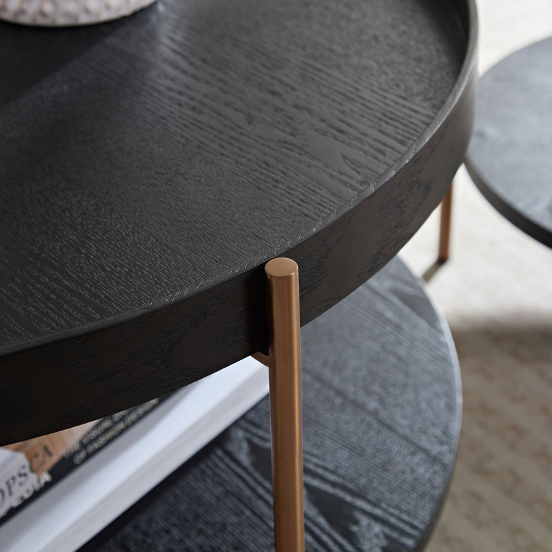 Ensemble de tables basses rondes 2 pièces 2 pièces