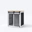 Furniture Mobilier de cage pour chien de grande taille séparable de 61 po avec paravent - conception polyvalente pour plusieurs chiens🐶 et espaces-927071178