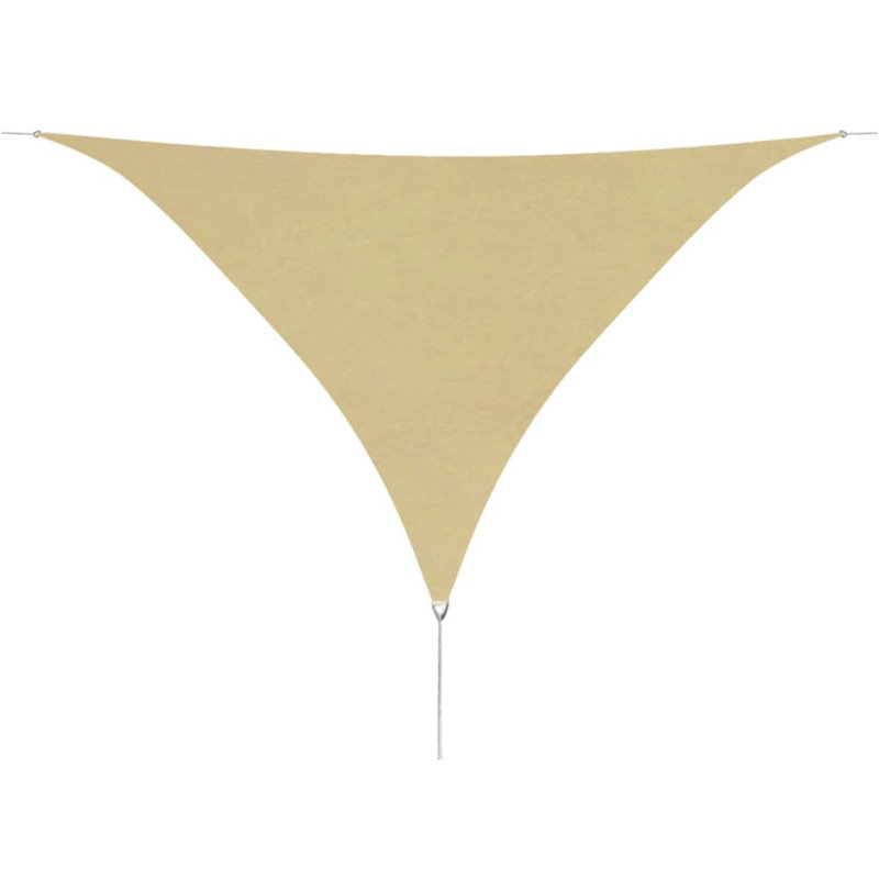 5m x 5m Triangular Shade Sail, Beige