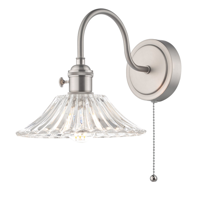 Wall Light, Antique Chrome