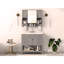 Meuble-lavabo 36 po avec lavabo supérieur et miroir moderne avec barre à serviettes-111123605