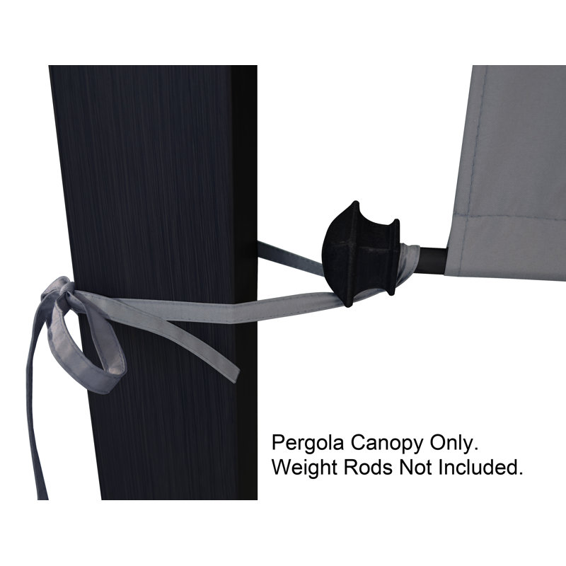 Gray Polyester Replacement Canopy Top for 8' x 10' Pergola