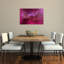 Magenta Petal Drops Delicate Romantic Serene Flower Nature Wall Art Print 1 Piece Wrapped Canvas Wall Art-2031810360