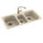 44'' L Triple Bowl Solid Surface Kitchen Sink-38293852-88592970