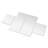Peel and Stick Mirror Tiles, Exclamation Rectangular Design 4 Piece Set