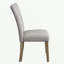 Ensemble de 2 chaises d'appoint Charnell en cuir synthétique gris et finition chêne