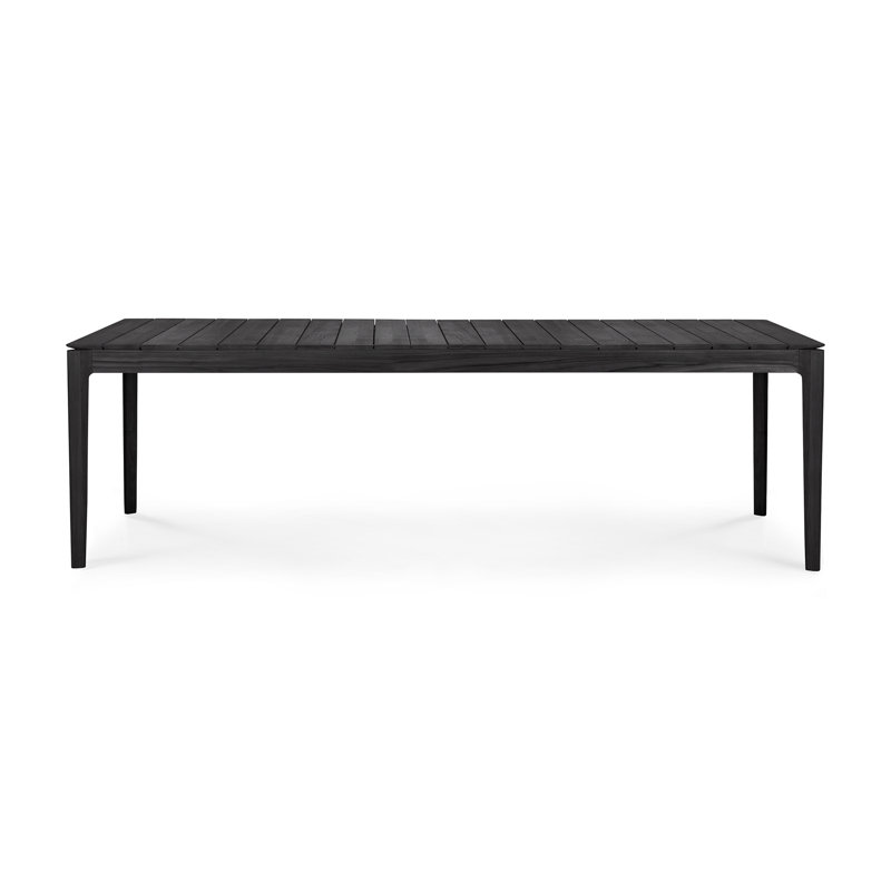 Bok Outdoor Teak Dining Table, 39.5" W x 98.5" L