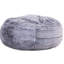 Rond de 5 pieds, mousse à mémoire de forme, fauteuil à billes, mauve, fourrure de lapin douce, fauteuil confortable pour écouter de la musique, espace de vie