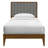 Bethelmie Solid Wood Upholstered Headboard Bed Frame