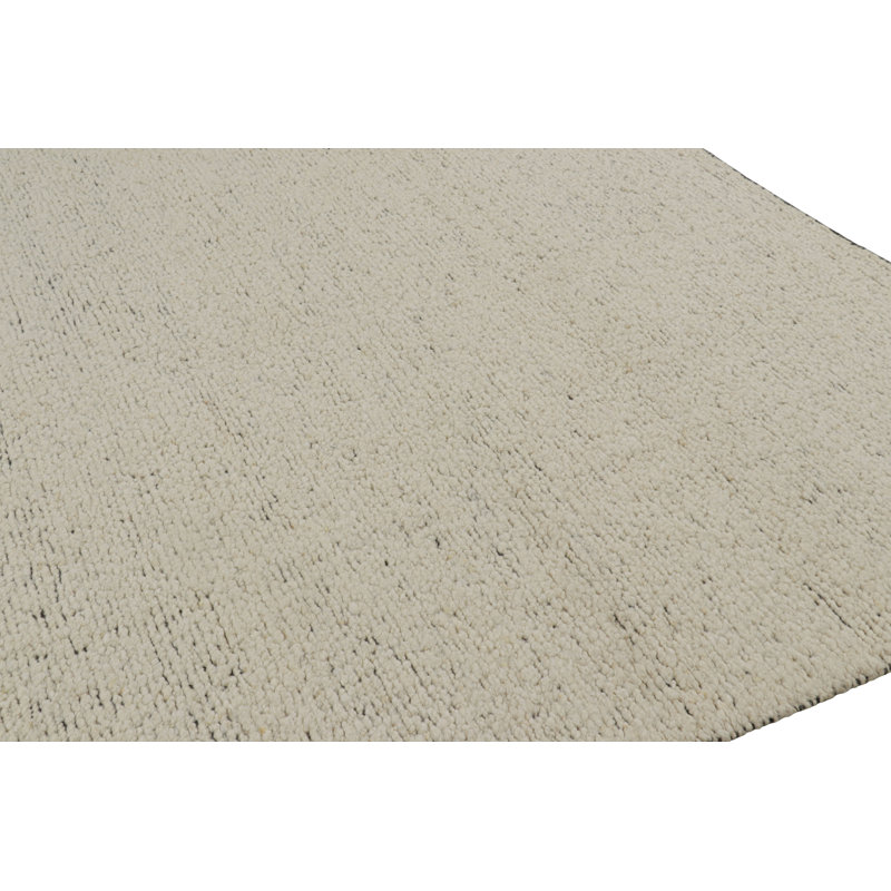 Handmade Oushak Wool Area Rug, Rectangle 5' x 8'