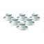 Ensemble de 6 tasses à espresso et soucoupes Lorren Home Trends