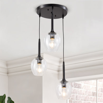 3 - Light Natural Chandelier Pendant