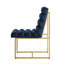 Chaise de salle à manger en velours capitonné Khole-406442918-406442936
