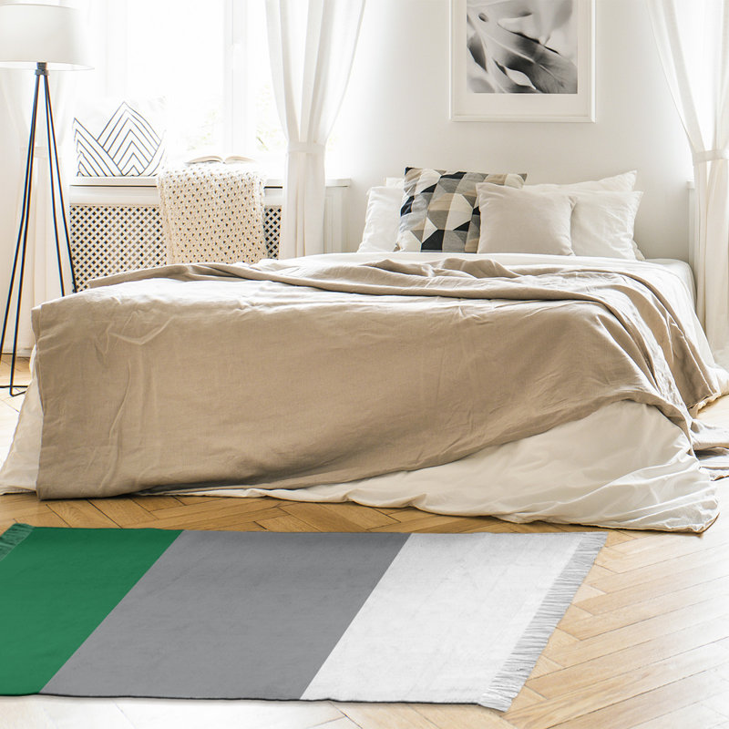 Tapis vert/gris philadelphia retour, Non