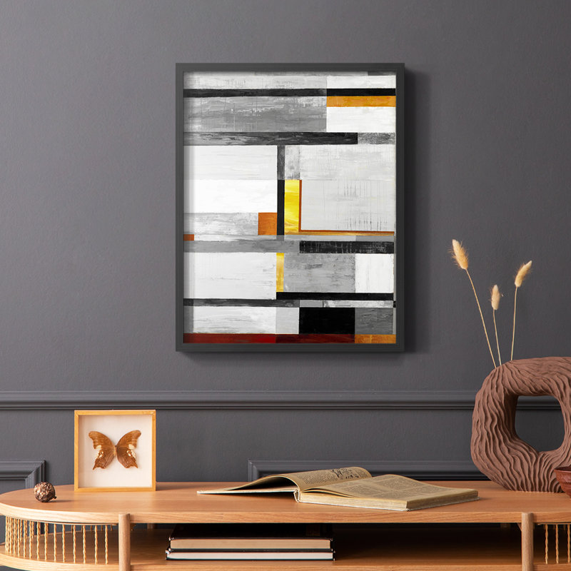 Reproduction encadrée Retro Spectrum V7 - bois massif, Noir, H 10 po x l 8 po
