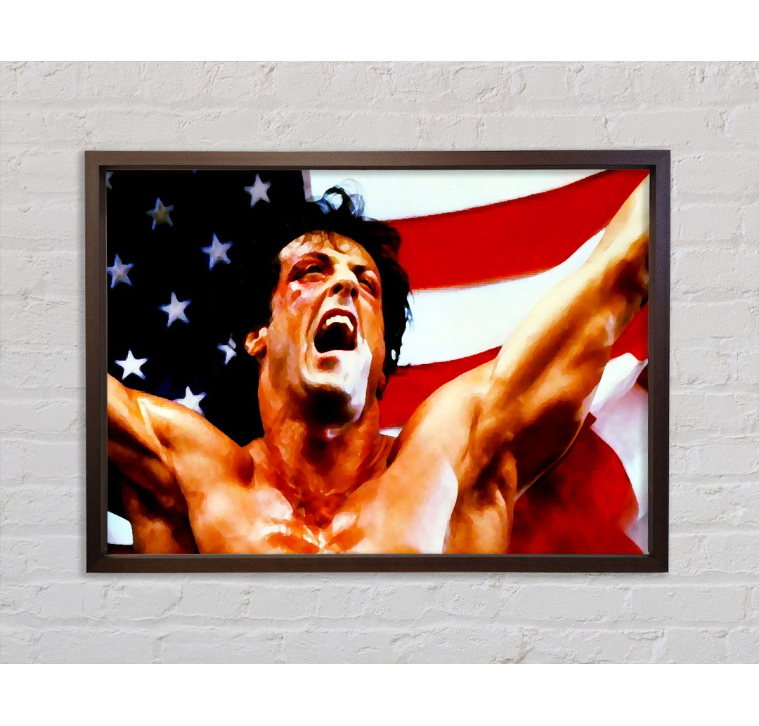 Rocky American Flag - Druck