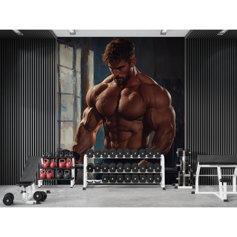 Murale remise en forme Fitness, L 8 po x l 8 po, Luxury Canvas Texture