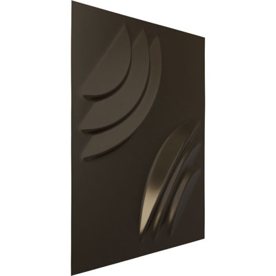 Panneau mural 3D décoratif Artisan EnduraWall l 11 7/8 po x H 11 7/8 po, bronze foncé métallique (couvre 0,98 pi2)