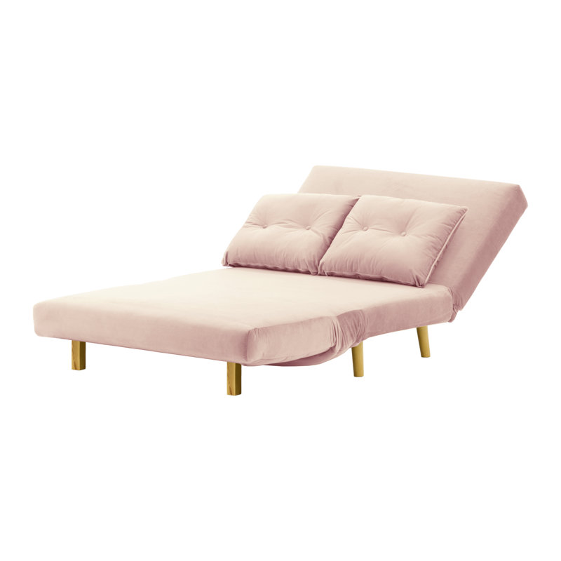 Clouser 2 Seater Sleeper, Pink, Light Oak