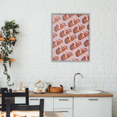 Croissants avec rubans, estampe numérique, conception par Lish Creative