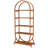 Versatile 5-Tier Arched Bookcase, Compact And Stylish Storage Solution For Books And Decor, Ideal For Small Spaces