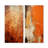 Orange Abstract Fire Chaos Art I - Abstract Painting Wall Decor Set Of 2-1447084434-1447084435