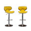 Tabouret de bar pivotant rembourré en velours Masaccio, ensemble de 2-1167662050