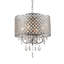 Luminaire suspendu en cristal Adarious, 4 lumières, avec abat-jour tambour perlé en cristal-1606576168-1593996477