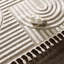 Tapis crème à motif géométrique Moisa Farmhouse-1751562585