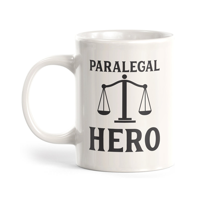 Grande tasse à café Dale, 11 oz, « Paralegal Hero »