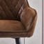 Rossa 67cm Vintage Suede Bar Stool with Arm-282582245-276208711