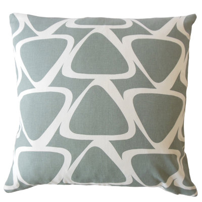 Geometric Cotton Reversible Throw Pillow