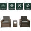 Leonarda Rattan Wicker 2 - Person Seating Group with Cushions-880003682