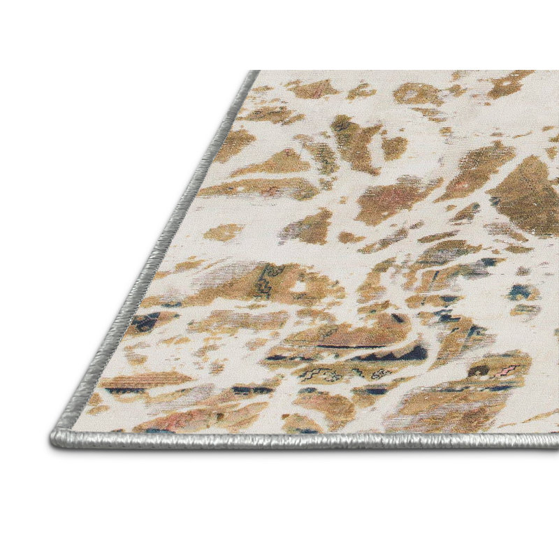 Akhilleus Abstract Indoor Rug, Rectangle 3' x 5'