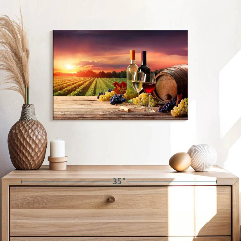 Yarlin Wine Vineyard Vista, 16" H x 24" W
