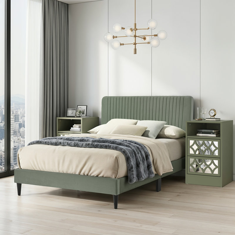 Melrose Sleep Suite Bedroom Set, Green