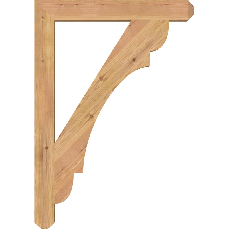 Support pour artisan olympique, Cèdre rouge de l'Ouest (lisse), H 40 po x l 3,5 po x P 28 po