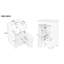 Meuble-lavabo avec lavabo, armoire de salle de bain 20 po avec porte à fermeture douce, support de rangement et tablette réglable-124573605