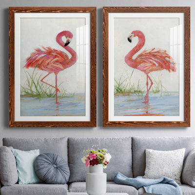 " Flamingo I " 2 - Pieces