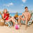 Devontia Cabana Striped Beach Towels, 30x60 inch 4 Piece Oversize Pool Towels-513421266