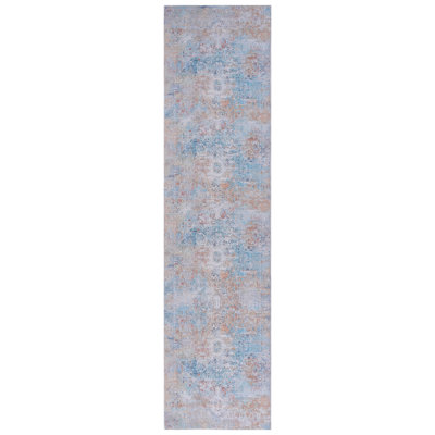 & Pet Area Rug Runner, Washable, Low-Pile, Non-Slip, Stain For Bedroom, Living Room, Kitchen 2'6''X10'  Yellow/Cream Washable Non-Slip - Yellow/Cream Kitchen, Room