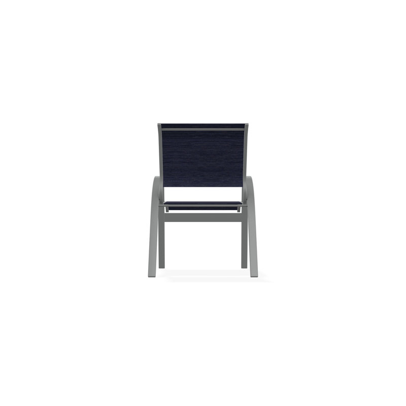 Aruba II Outdoor Dining Chair, Collect Indigo, Graphite