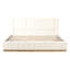Lit à rayures moderne, minimaliste et élégant en tissu, beige, très grand-1831773170