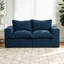 Canapé modulaire en chenille 2 pièces avec dossier rembourré 2 pièces - entièrement comprimé, aucun assemblage requis-389606548