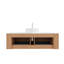 Meuble-lavabo mural avec lavabo, armoire de rangement avec tiroirs, lavabo en céramique, pré-assemblé pour une installation facile et beaucoup de rangement-523155657
