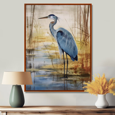 «Blue Heron» par Watersite Watercolor - oiseau, art mural